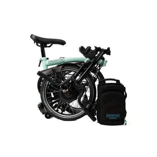 Brompton Electric C Line Explore Mid Handlebar-Turkish Green 7 Brompton Electric C Line Explore Mid Handlebar-Turkish Green - Image 7