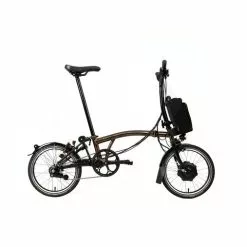 Brompton Electric C Line Explore Mid Handlebar-Black Lacquer