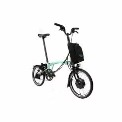 Brompton Electric C Line Explore High Handlebar-Turkish Green -Bikes Sales Shop 1075333 5