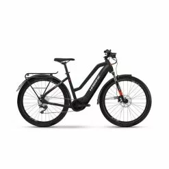 Haibike Trekking 6 Mid 2022 Electric Hybrid Bike-Black/Red 22