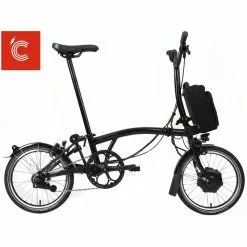 Brompton Electric C Line Explore Mid Handlebar-Black