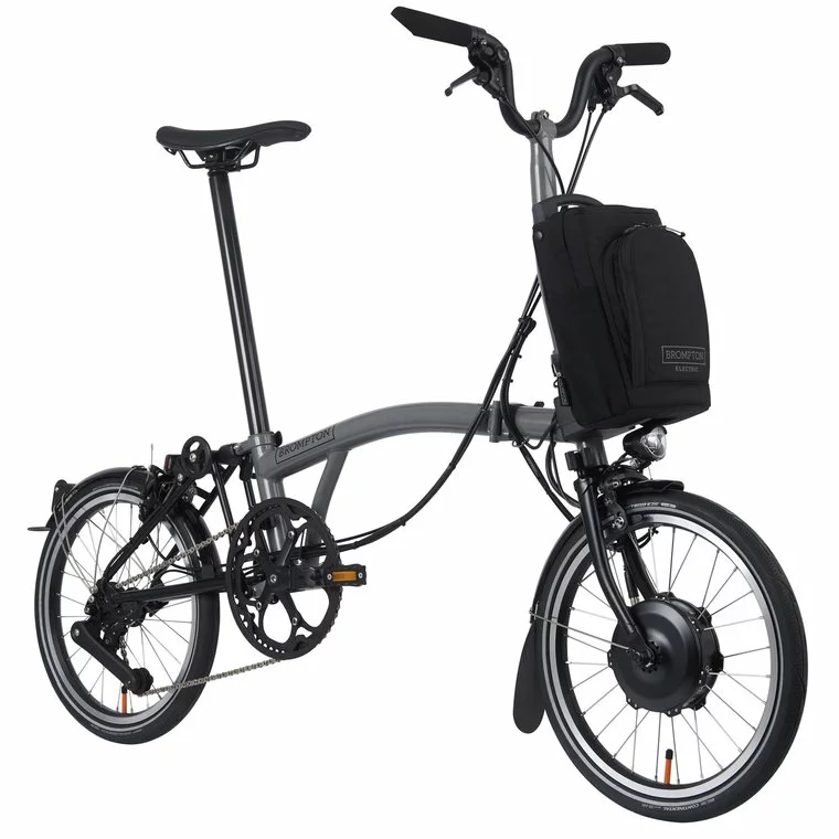 Brompton Electric P Line Urban Mid Handlebar-Storm Grey 4 Brompton Electric P Line Urban Mid Handlebar-Storm Grey - Image 4