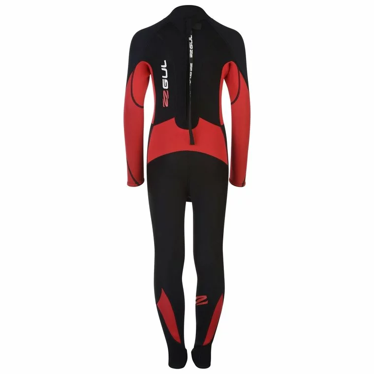 Gul Contour Wetsuit Full Length Junior Boys-Black/Red 2 Gul Contour Wetsuit Full Length Junior Boys-Black/Red - Image 2
