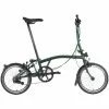 Brompton C Line Explore Mid Handlebar-Racing Green