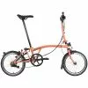 Brompton C Line Explore Mid Handlebar-Fire Coral