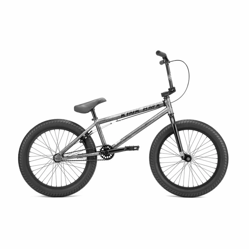 Kink Curb BMX Bike-Brushed Silver 1 Kink Curb BMX Bike-Brushed Silver