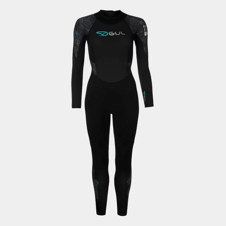 GUL Core 3/2mm Full Wetsuit Womens-Black/Print 1 GUL Core 3/2mm Full Wetsuit Womens-Black/Print