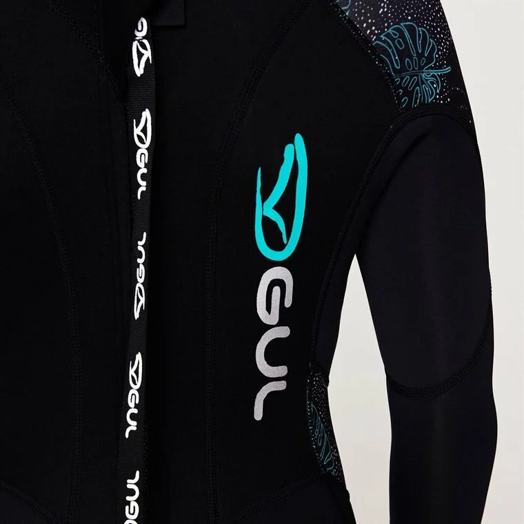 GUL Core 3/2mm Full Wetsuit Womens-Black/Print 5 GUL Core 3/2mm Full Wetsuit Womens-Black/Print - Image 5