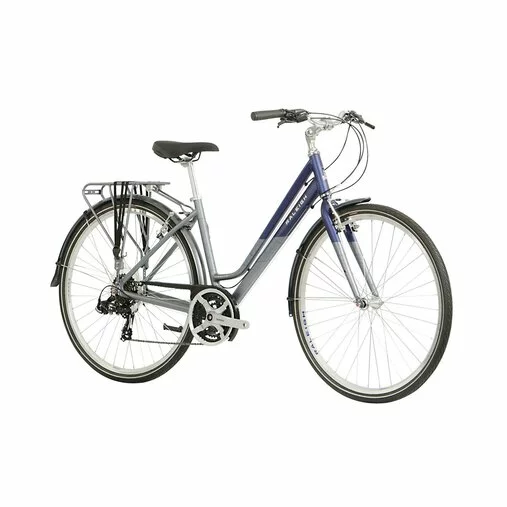 Raleigh Pioneer Tour Low Step Hybrid Bike-Blue/Silver 22 2 Raleigh Pioneer Tour Low Step Hybrid Bike-Blue/Silver 22 - Image 2