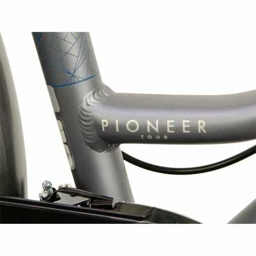 Raleigh Pioneer Tour Low Step Hybrid Bike-Blue/Silver 22 4 Raleigh Pioneer Tour Low Step Hybrid Bike-Blue/Silver 22 - Image 4