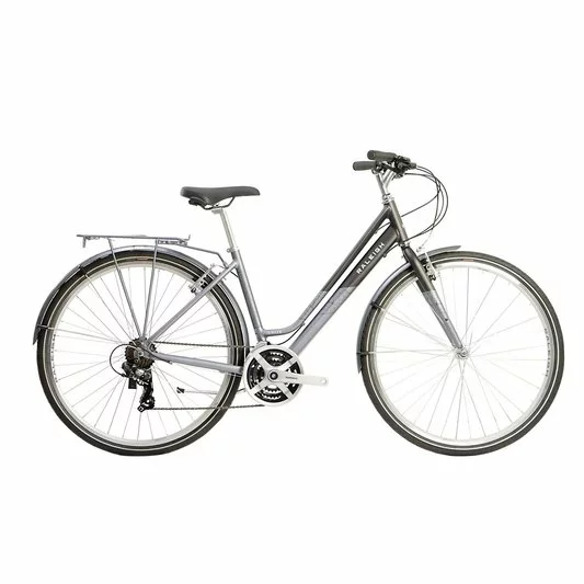Raleigh Pioneer Low Step Hybrid Bike-Black/Silver 22 1 Raleigh Pioneer Low Step Hybrid Bike-Black/Silver 22