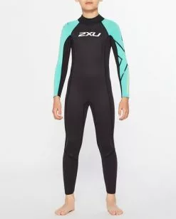 2XU Propel Youth Wetsuit-Black/Oasis