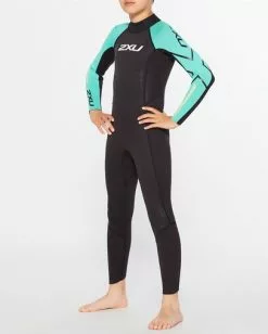 2XU Propel Youth Wetsuit-Black/Oasis -Bikes Sales Shop 644974 4