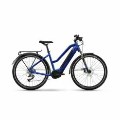 Haibike Trekking 4 Mid 2022 Electric Mountain Bike-Matte Blue 22