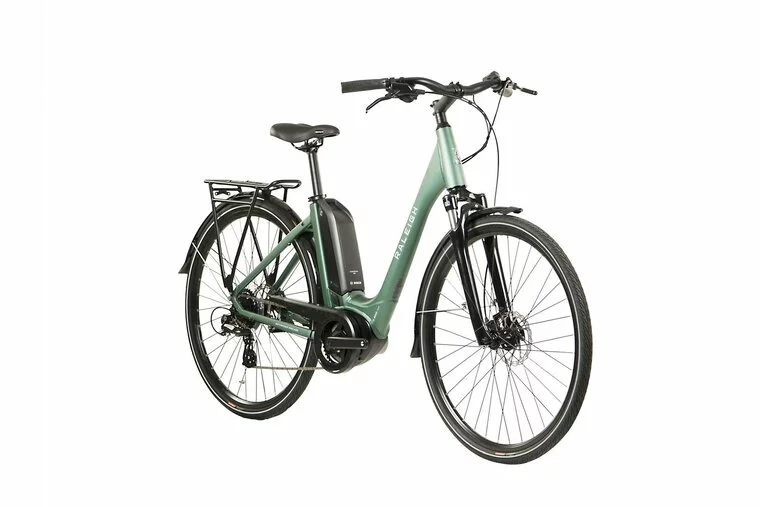 Raleigh Motus LowStep Electric Hybrid Bike-Green 22 2 Raleigh Motus LowStep Electric Hybrid Bike-Green 22 - Image 2