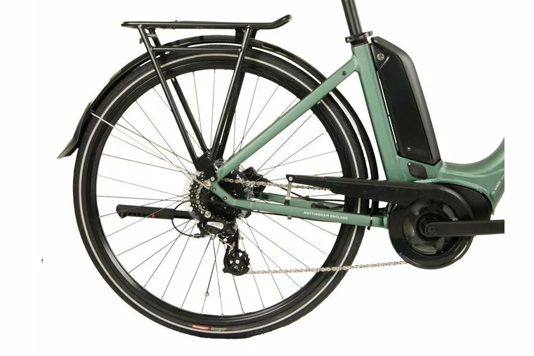 Raleigh Motus LowStep Electric Hybrid Bike-Green 22 8 Raleigh Motus LowStep Electric Hybrid Bike-Green 22 - Image 8
