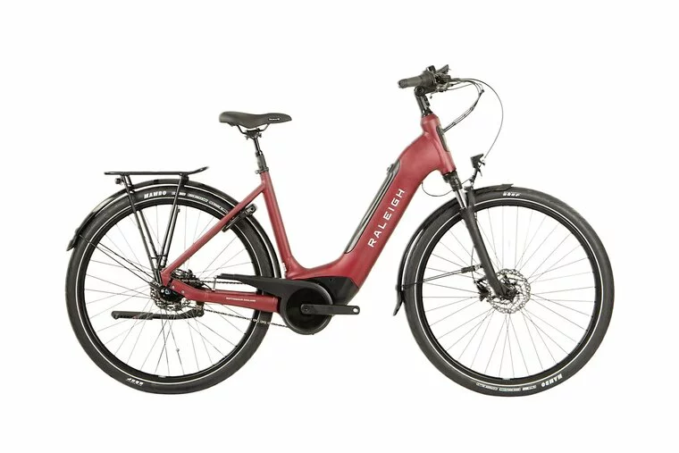 Raleigh Motus Tour LowStep Hub Electric Hybrid Bike-Red 22 1 Raleigh Motus Tour LowStep Hub Electric Hybrid Bike-Red 22