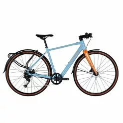 Raleigh Trace Electric Hybrid Bike-Blue 22