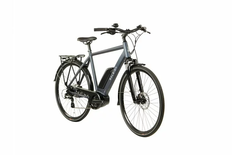 Raleigh Motus CrossBar Electric Hybrid Bike-Blue 22 2 Raleigh Motus CrossBar Electric Hybrid Bike-Blue 22 - Image 2
