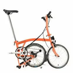 Brompton C Line Explore Low Handlebar-Fire Coral -Bikes Sales Shop 966064 6