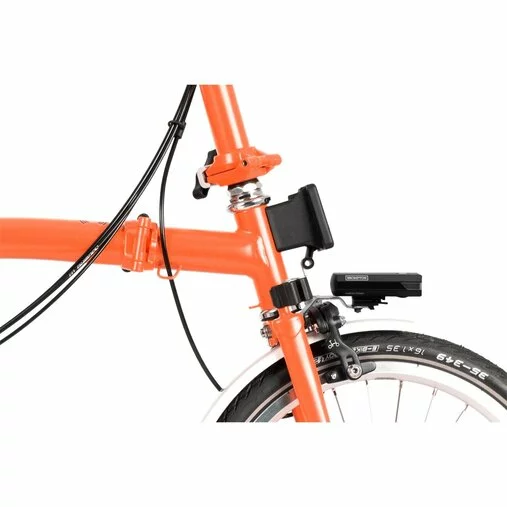 Brompton C Line Explore Mid Handlebar-Fire Coral 2 Brompton C Line Explore Mid Handlebar-Fire Coral - Image 2