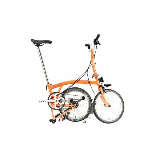 Brompton C Line Explore Mid Handlebar-Fire Coral 6 Brompton C Line Explore Mid Handlebar-Fire Coral - Image 6