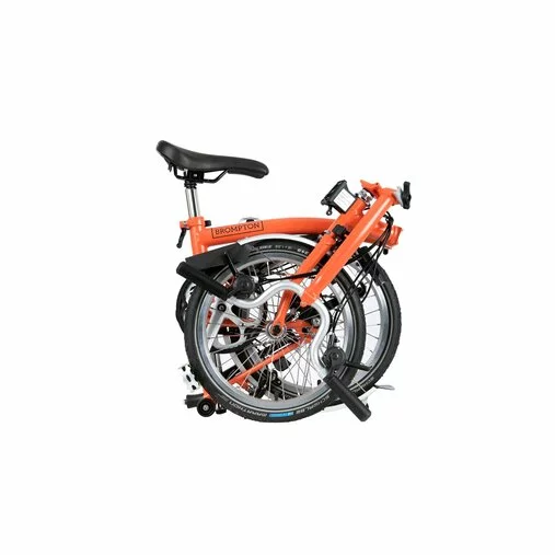 Brompton C Line Explore Mid Handlebar-Fire Coral 7 Brompton C Line Explore Mid Handlebar-Fire Coral - Image 7