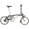 Brompton C Line Utility Mid Handlebar-Black Lacquer