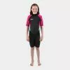 GUL Contour 3/2mm Shorty Flatlock Wetsuit Juniors-Black/Berry