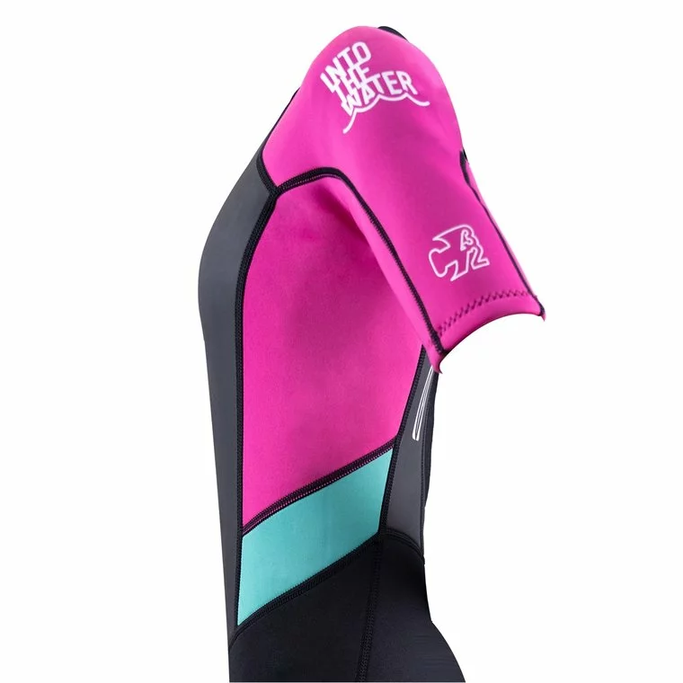 GUL Contour 3/2mm Shorty Flatlock Wetsuit Juniors-Black/Berry 4 GUL Contour 3/2mm Shorty Flatlock Wetsuit Juniors-Black/Berry - Image 4