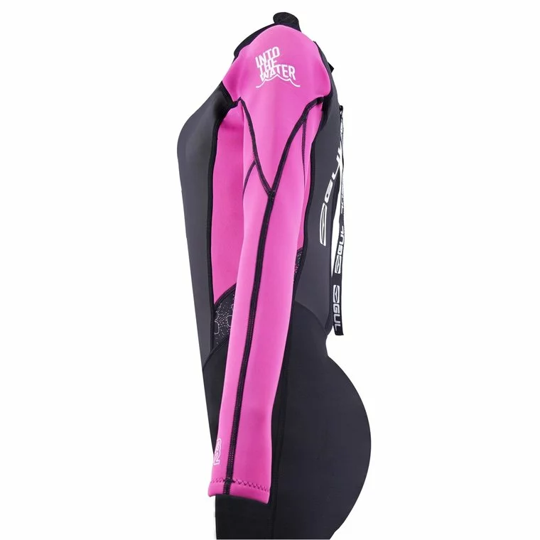 GUL Contour 3/2mm Flatlock Full Wetsuit Junior-Black/Berry 4 GUL Contour 3/2mm Flatlock Full Wetsuit Junior-Black/Berry - Image 4