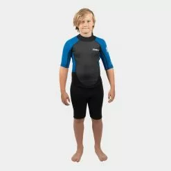 GUL Contour 3/2mm Shorty Flatlock Wetsuit Junior-Black/Blue