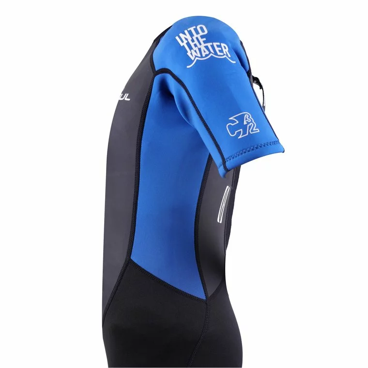 GUL Contour 3/2mm Shorty Flatlock Wetsuit Junior-Black/Blue 4 GUL Contour 3/2mm Shorty Flatlock Wetsuit Junior-Black/Blue - Image 4